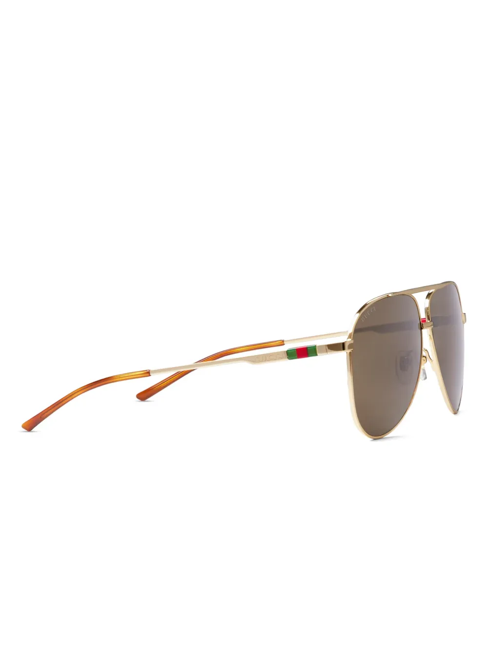 Gucci Eyewear Zonnebril met piloten montuur Goud