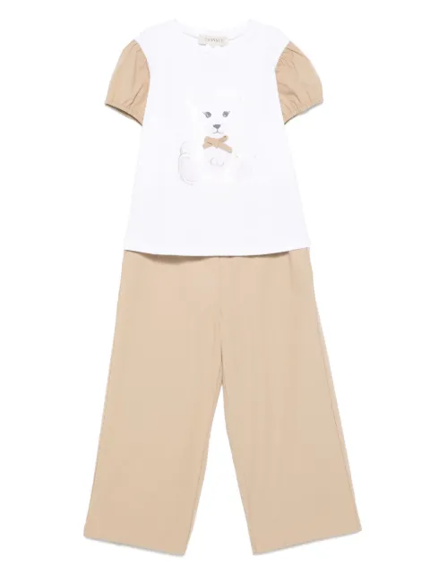 TWINSET Kids set de pantalones con motivo Teddy Bear