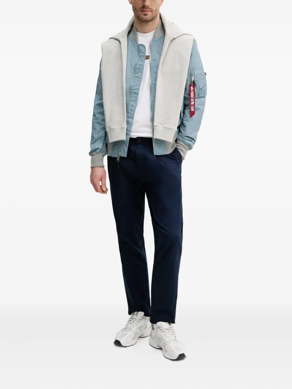 Barbour logo-embroidered sweatshirt - Grijs