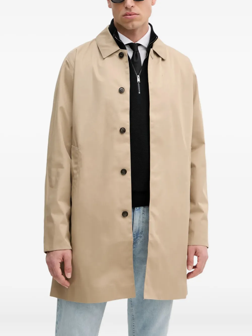 Barbour Rokig jas met knoopsluiting Beige