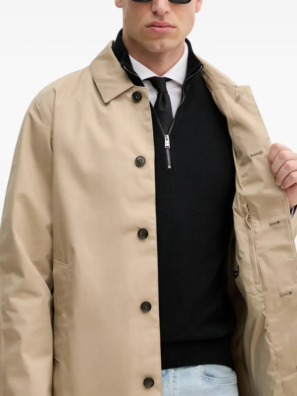Barbour Rokig jas met knoopsluiting Beige