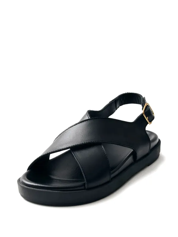 ALOHAS Nico cross-strap Sandals | Black | FARFETCH