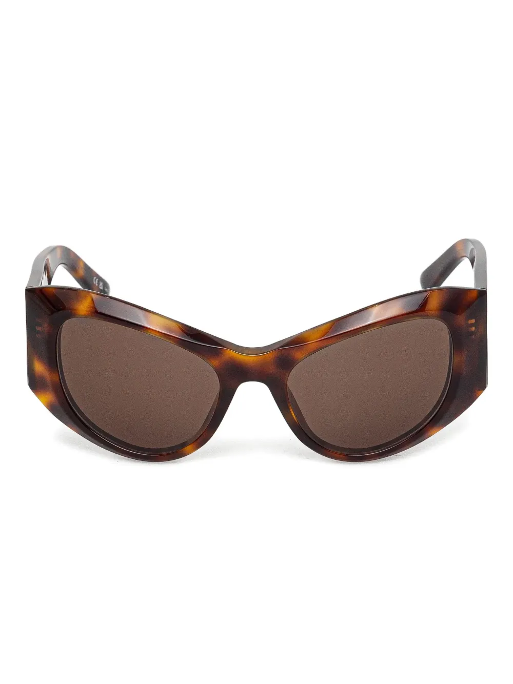 Balenciaga Eyewear Zonnebril met schildpadschild-design Bruin