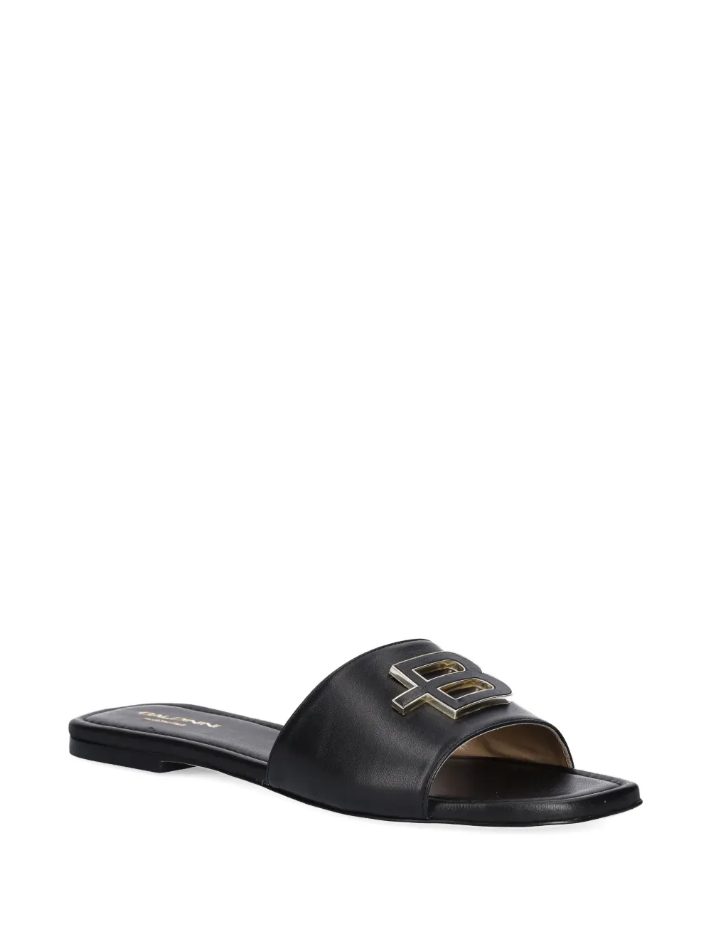 Baldinini logo-plaque sandals Black