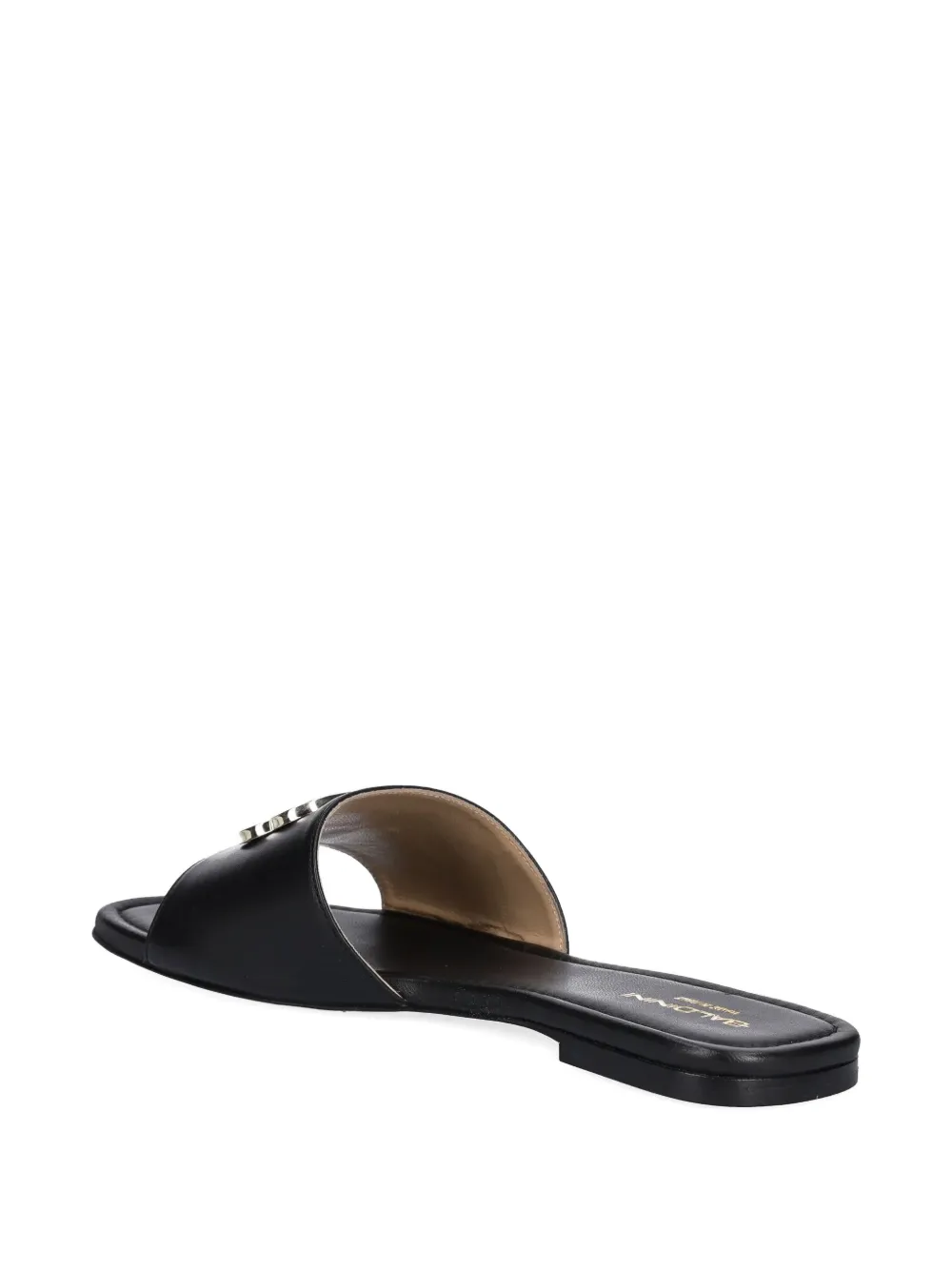 Baldinini logo-plaque sandals Black