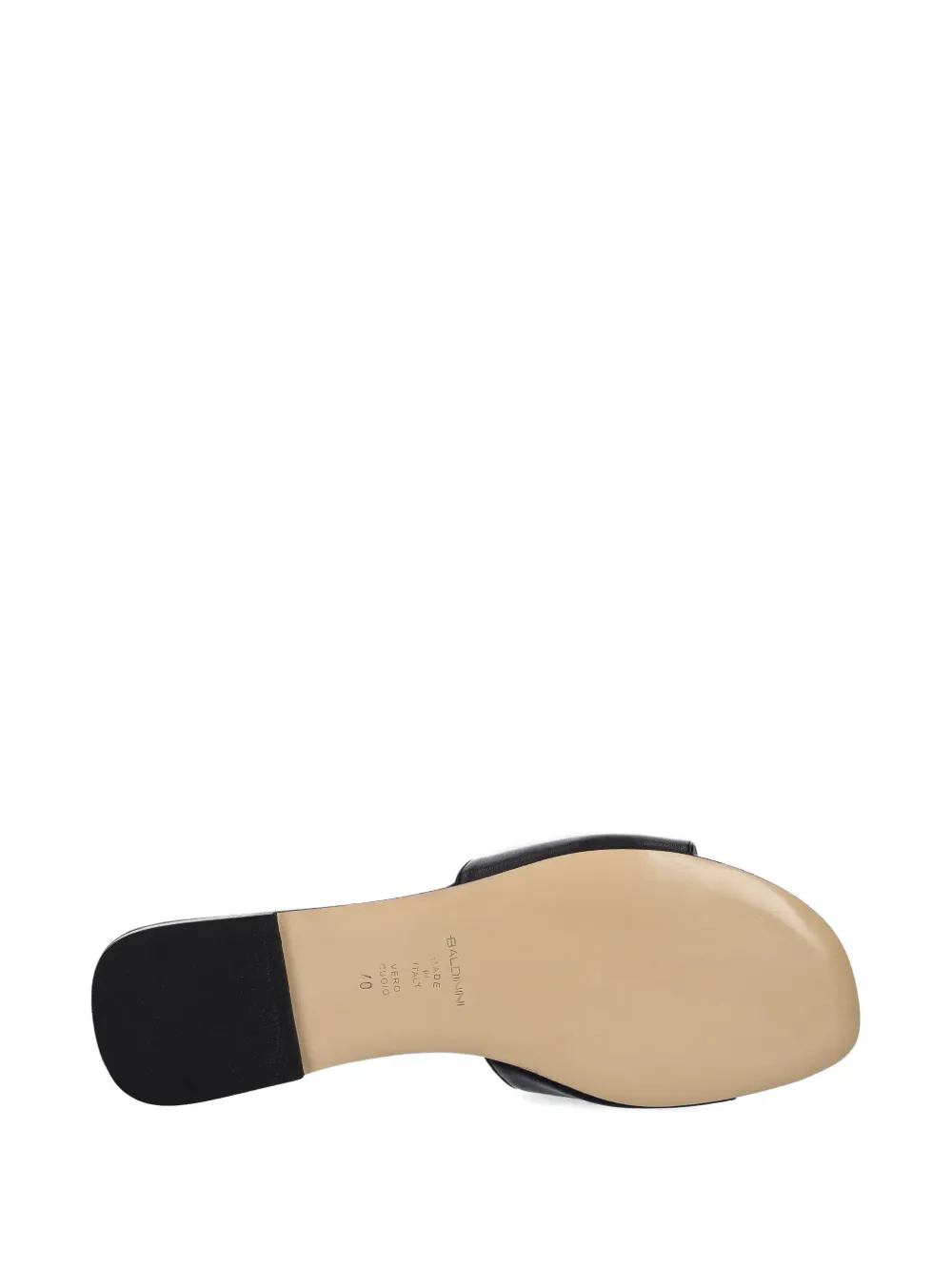 Baldinini logo-plaque sandals Black