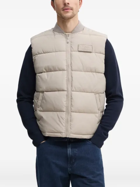 Alpha Industries logo-detail quilted gilet 
