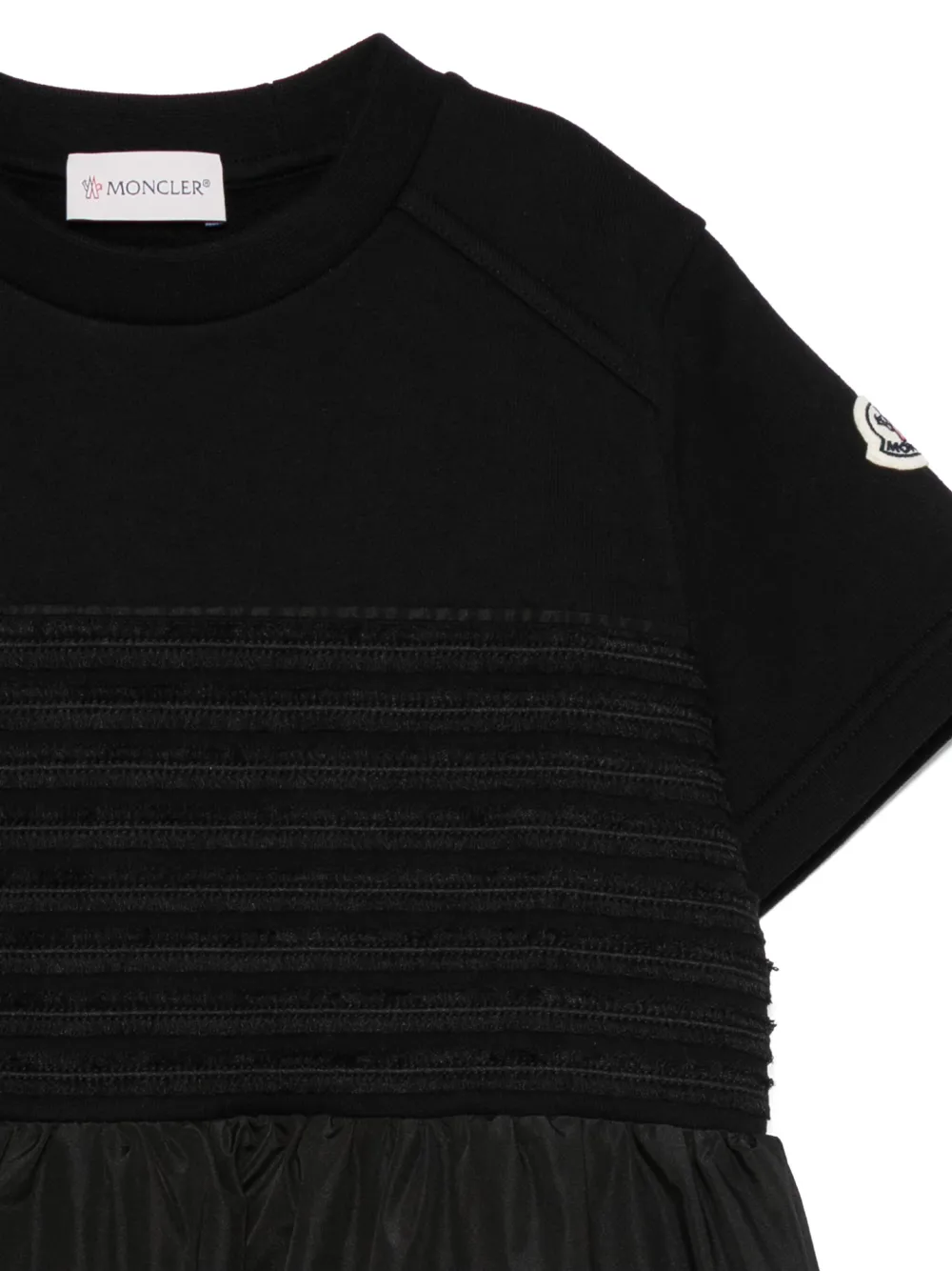 Moncler Enfant Jurk met vlakken Zwart
