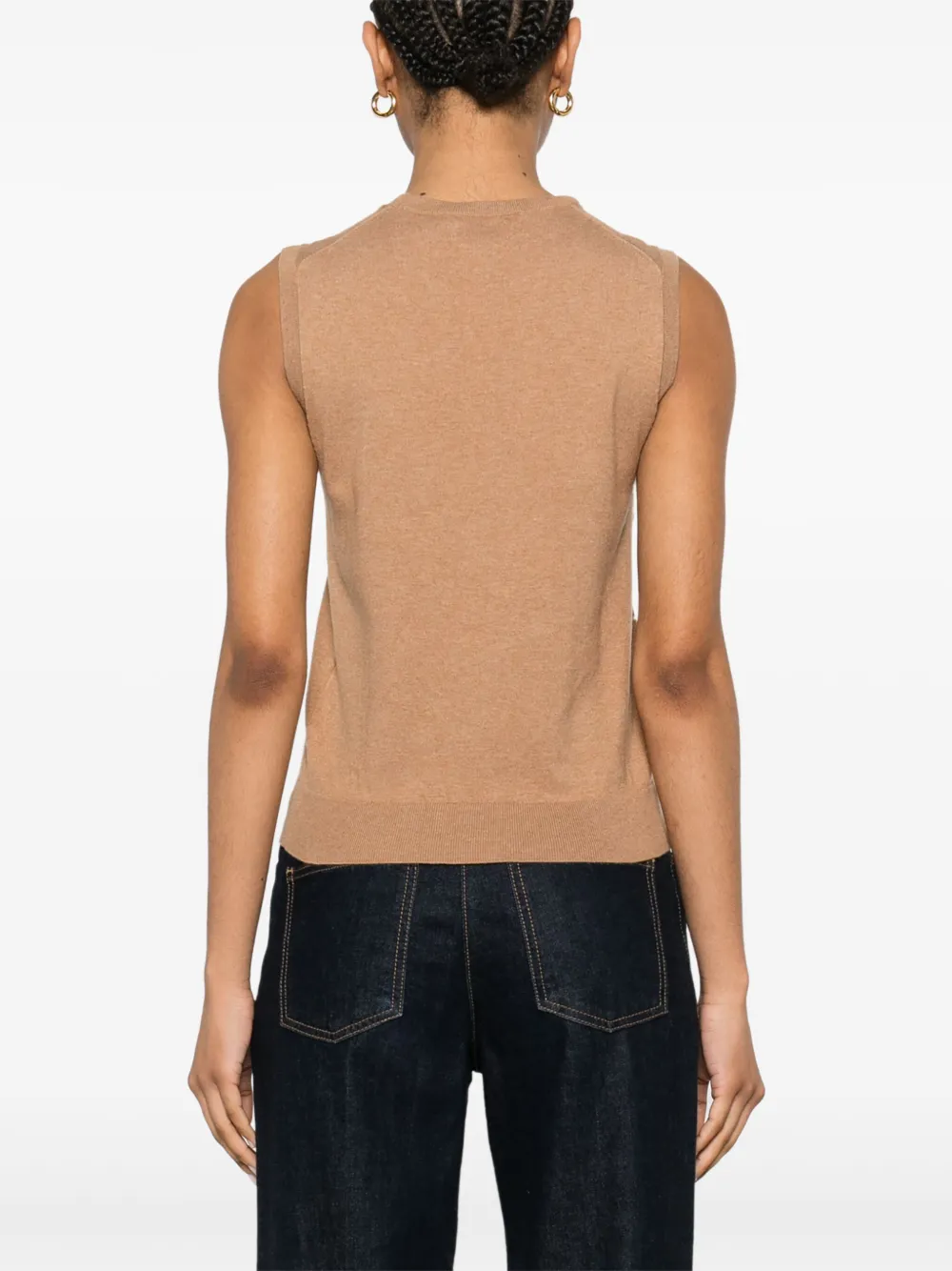 Polo Ralph Lauren Fijngebreide top Bruin