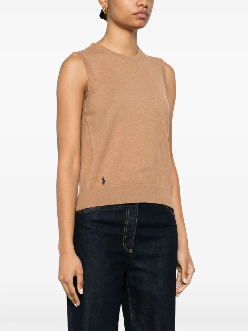 Polo Ralph Lauren Fijngebreide top Bruin