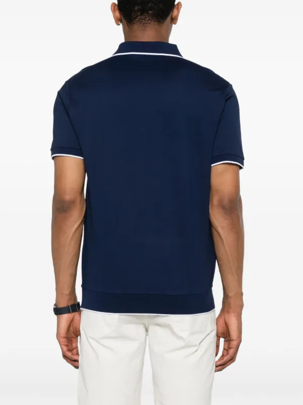Polo Ralph Lauren Jacquard logo-embroidered T-shirt | Blue | FARFETCH