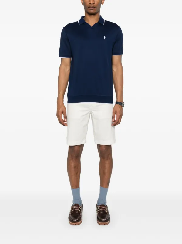 Polo Ralph Lauren Jacquard logo-embroidered T-shirt | Blue