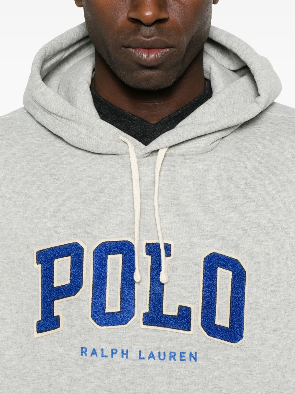 Polo Ralph Lauren RL fleece hoodie met logo Grijs