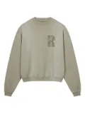 ROUGH. logo-graphic sweatshirt - Green