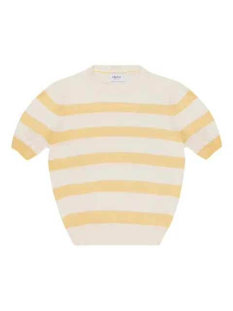 Cruna top tejido con rayas estampadas