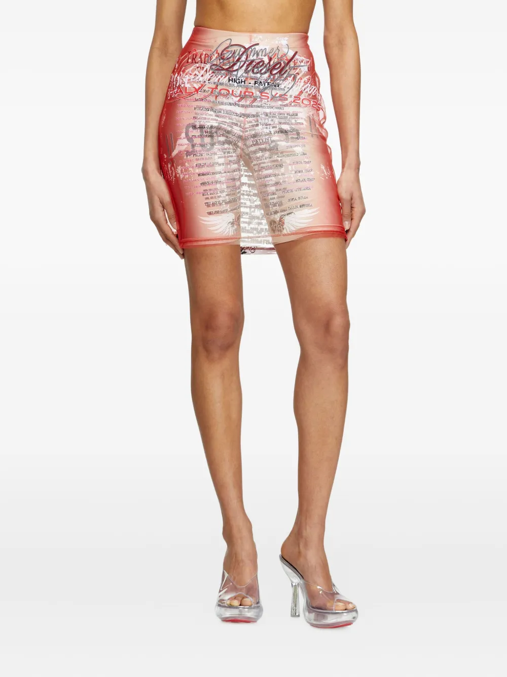 Diesel Remaster Capsule O-Lympiac mini-rok Roze
