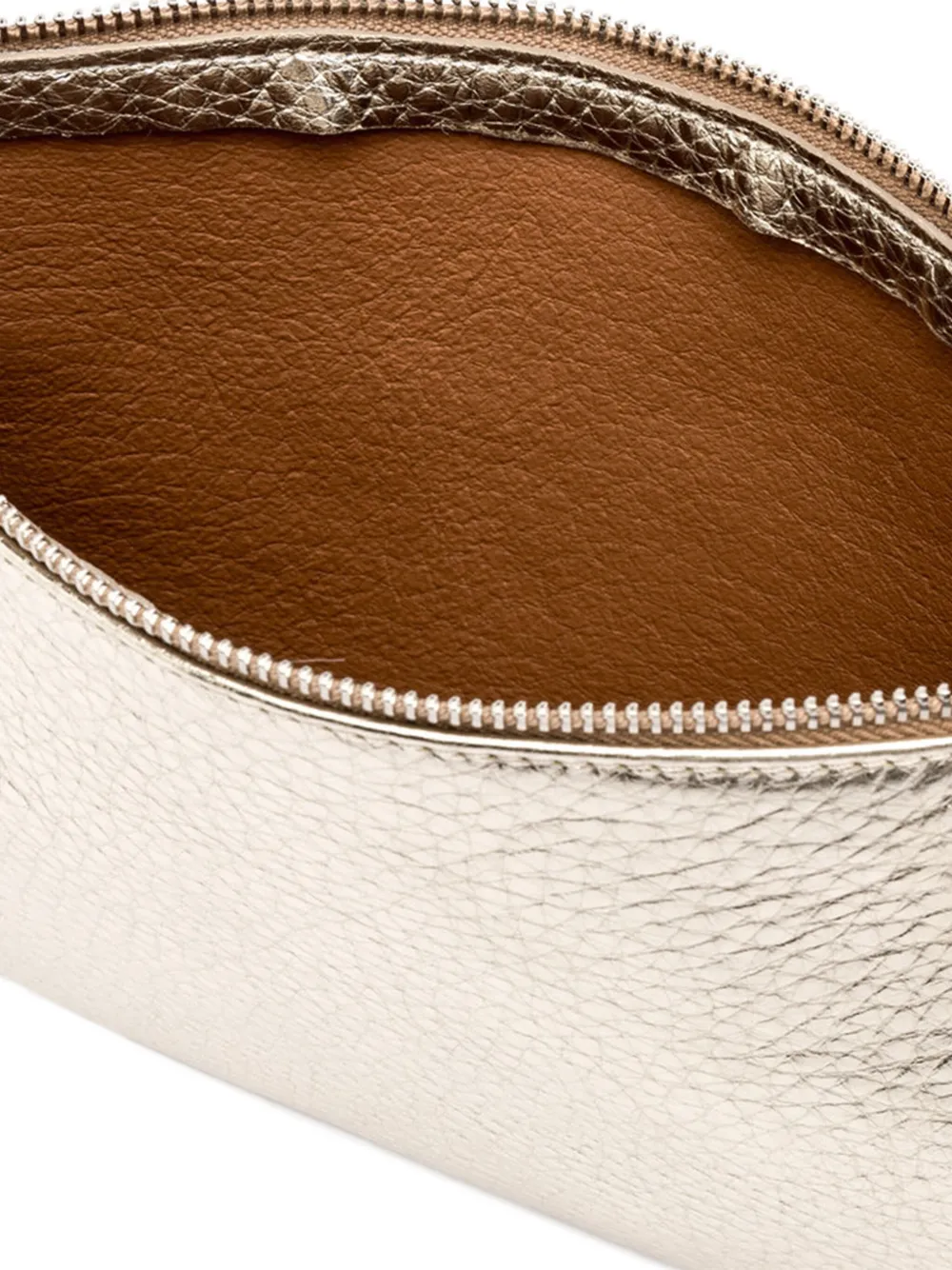 Gianni Chiarini Zippered Shoulder Bag In Gold