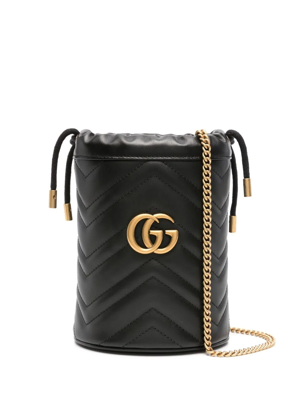 Gucci mini GG Marmont bucket bag | Black | Image 1