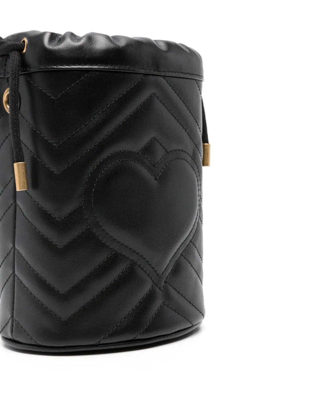 Gucci Mini Gg Marmont Bucket Bag In Black