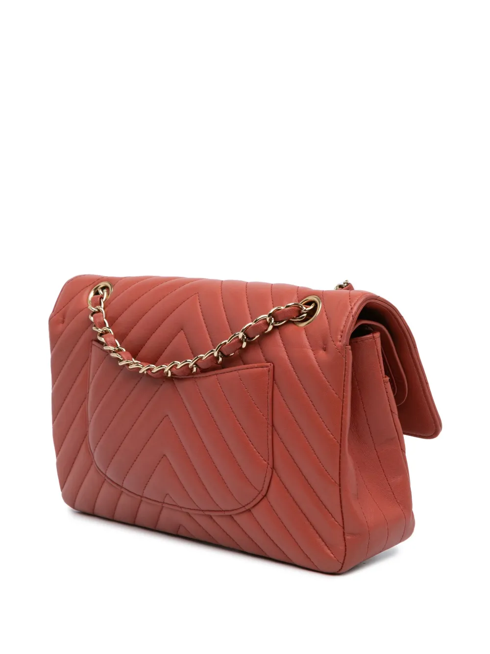 CHANEL Pre-Owned 2018 Medium Classic Chevron Lambskin Double Flap shoulder bag | Pre-Owned | Image 2