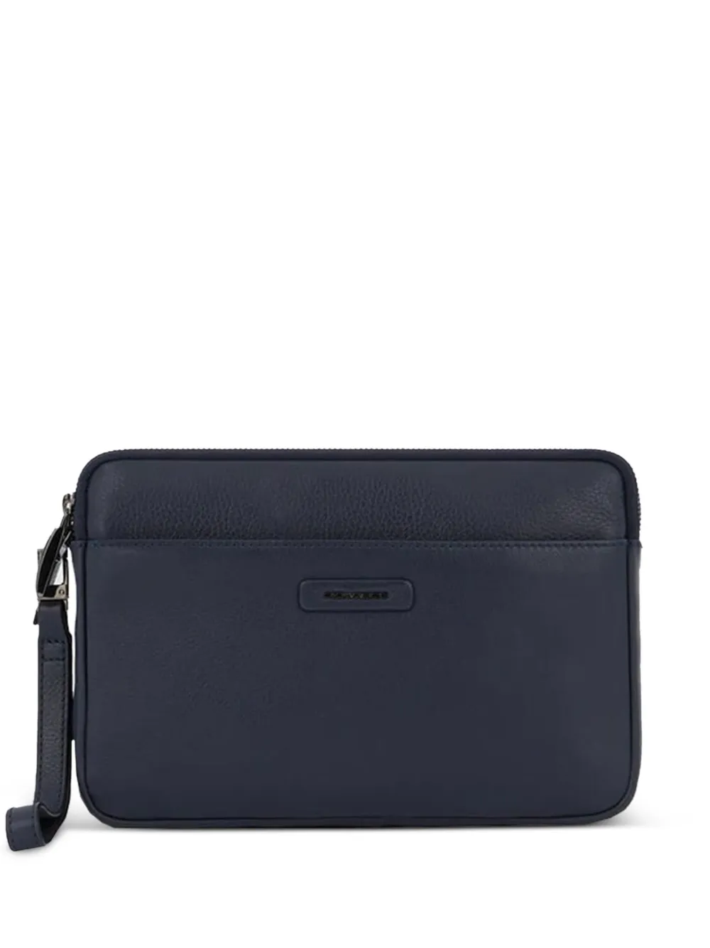 PIQUADRO Leren clutch Blauw