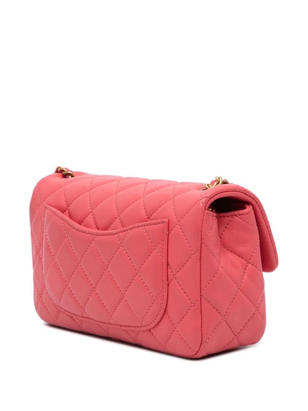 CHANEL Pre-Owned 2020 Mini Rectangular Lambskin Pearl Crush Flap crossbody bag | Pre-Owned | Image 2