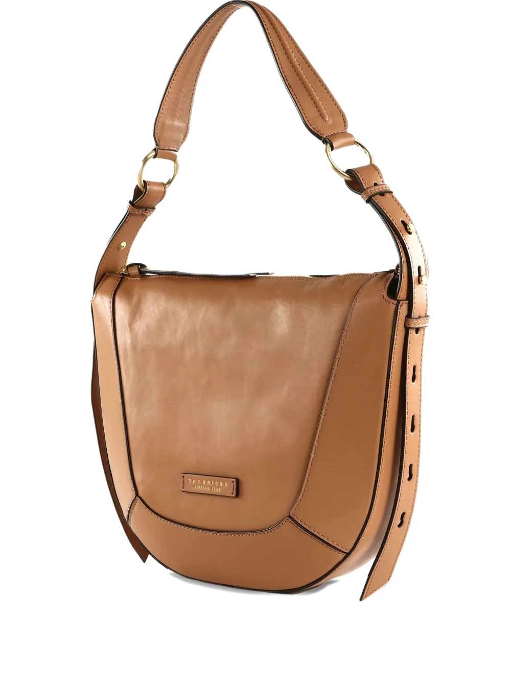 The Bridge Fedora Slouchy Shoulder Bag In Brown