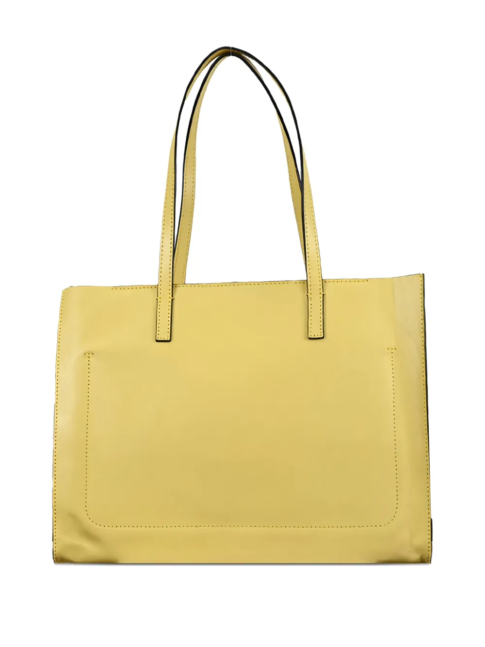 The Bridge Leren shopper Geel