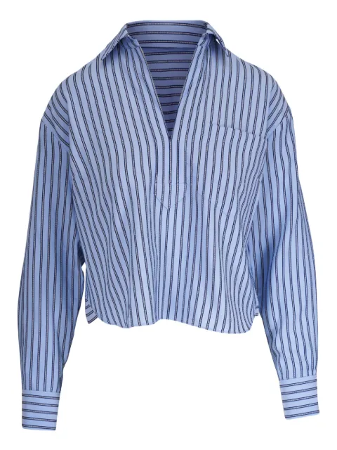 Veronica Beard camisa oversize con rayas estampadas