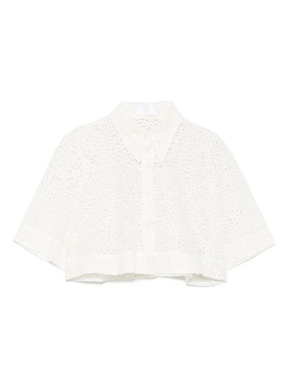 RXQUETTE Crumbled Cropped shirt | White | Image 1