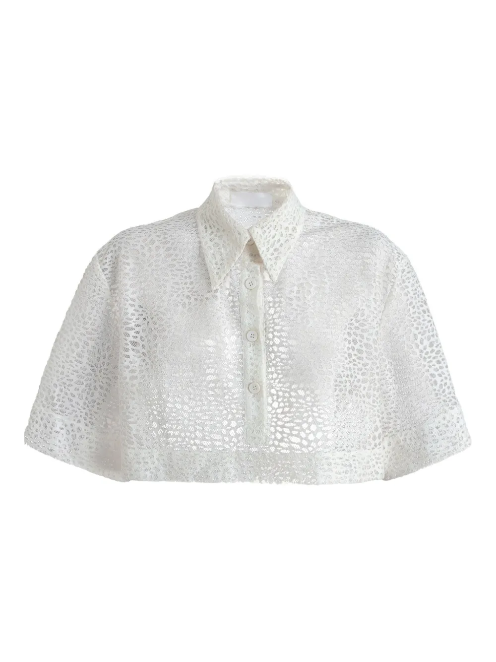 RXQUETTE Crumbled Cropped shirt | White | Image 1