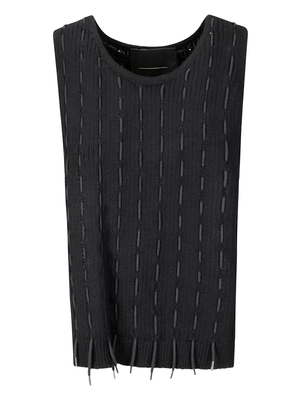 INSTITUTION wool top | Black | Image 1