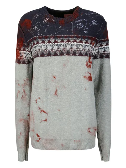 SIMON CRACKER intarsia-knit jumper