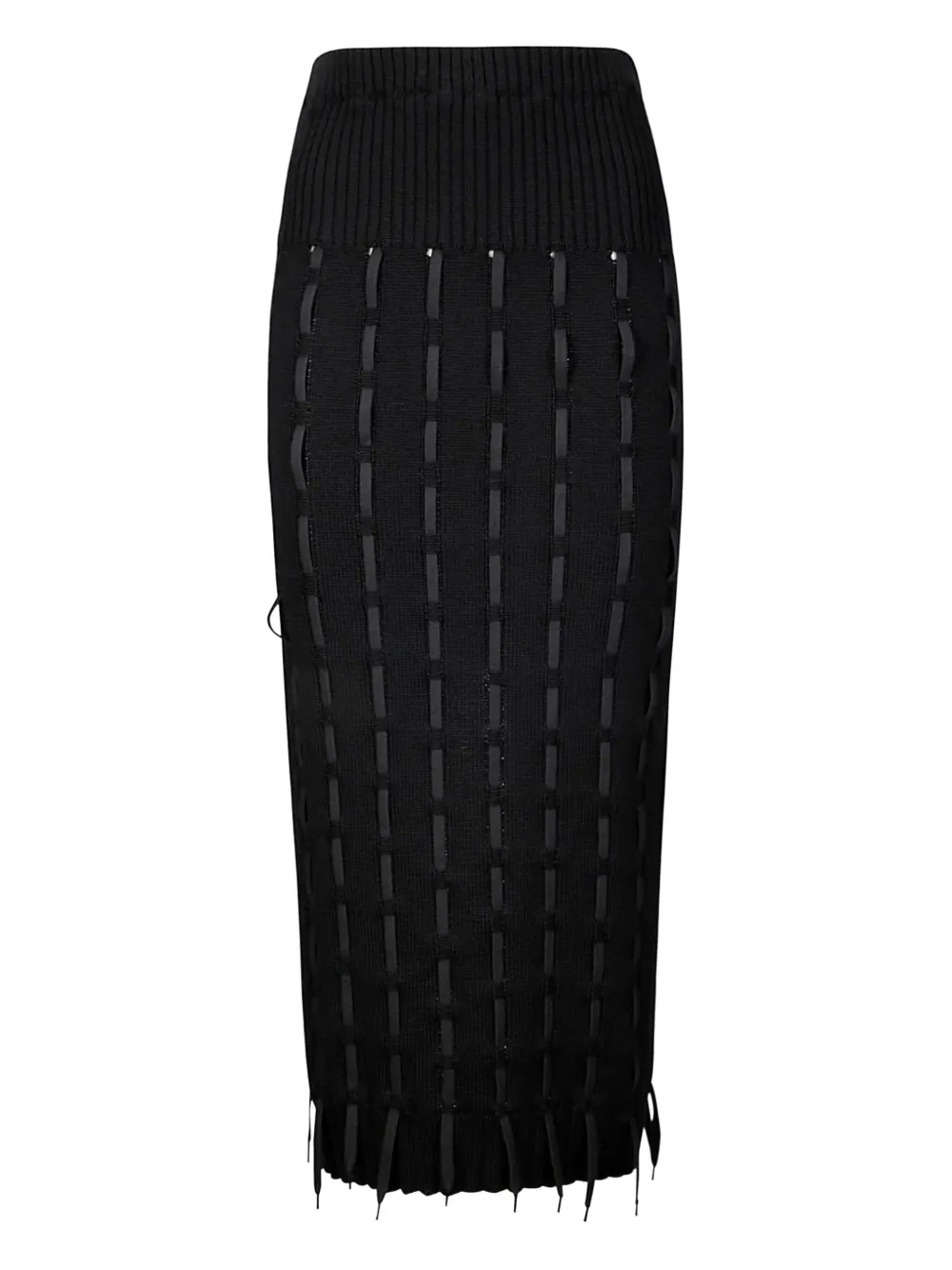 INSTITUTION falda lápiz con cintura alta | negro | Image 1