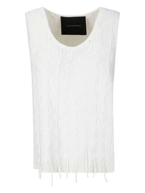 INSTITUTION fringe-detail knitted top