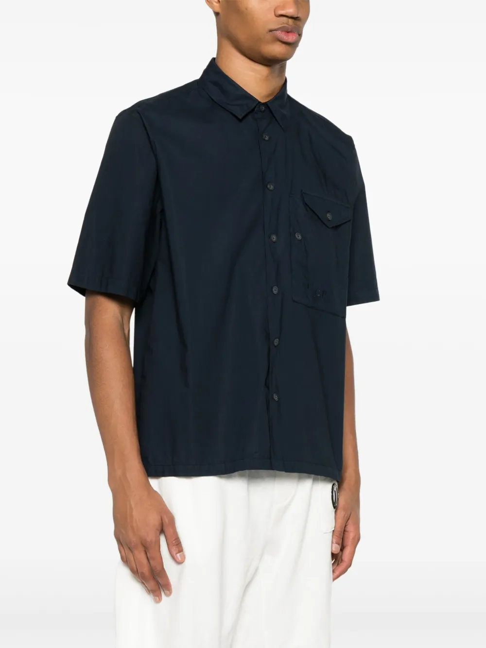 C.P. Company Overhemd met geborduurd logo Blauw