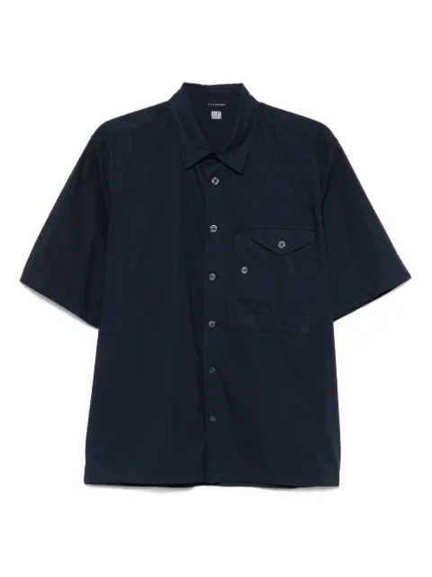 C.P. Company logo-embroidered shirt