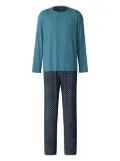 CALIDA geometric-pattern pajama - Blue