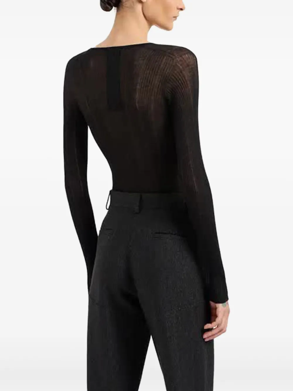 Giorgio Armani Kasjmier trui Zwart