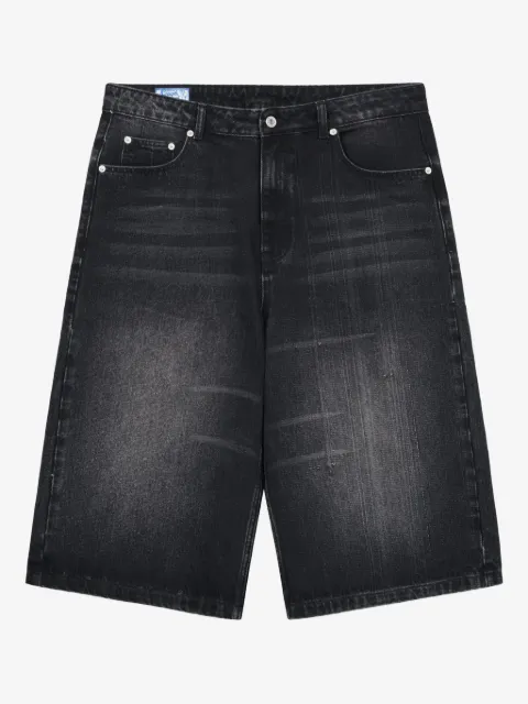 ROUGH. denim knee-length shorts