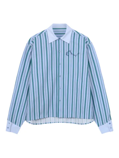 Chemise boutonnée à rayures - ROUGH. - Modalova
