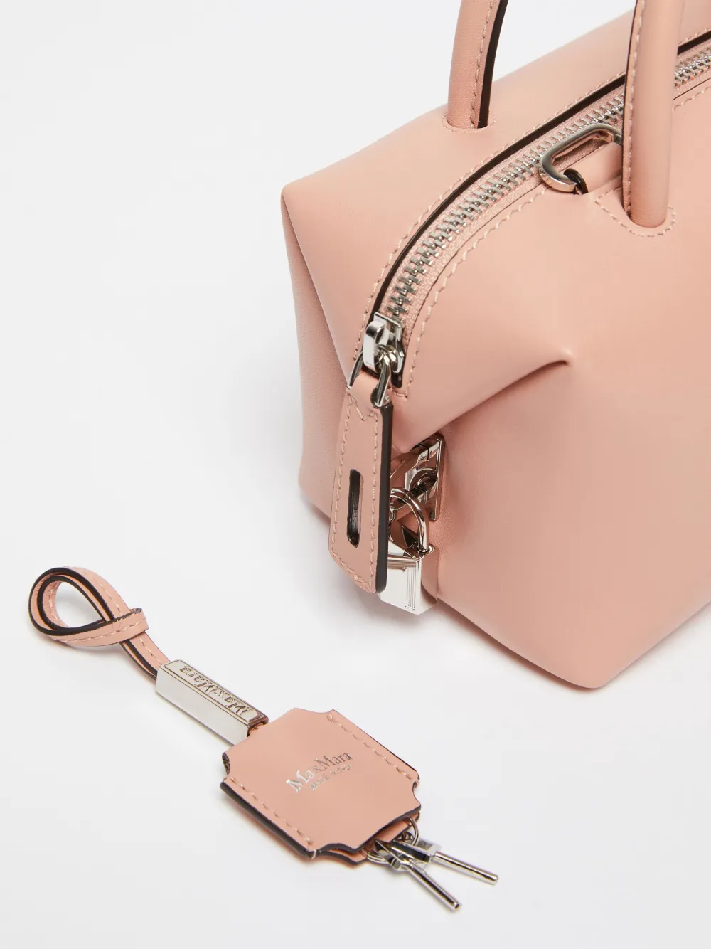Shop Max Mara Leather Tote Bag In Pink