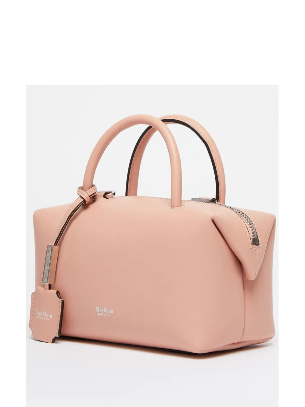 Shop Max Mara Leather Tote Bag In Pink