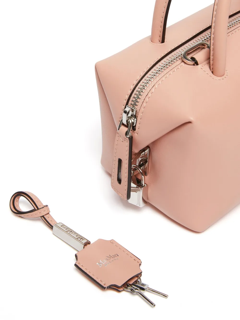 Max Mara Leren shopper Roze