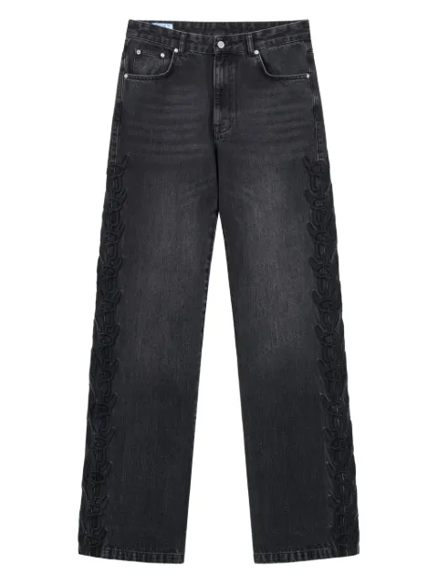 ROUGH. jean droit à taille haute