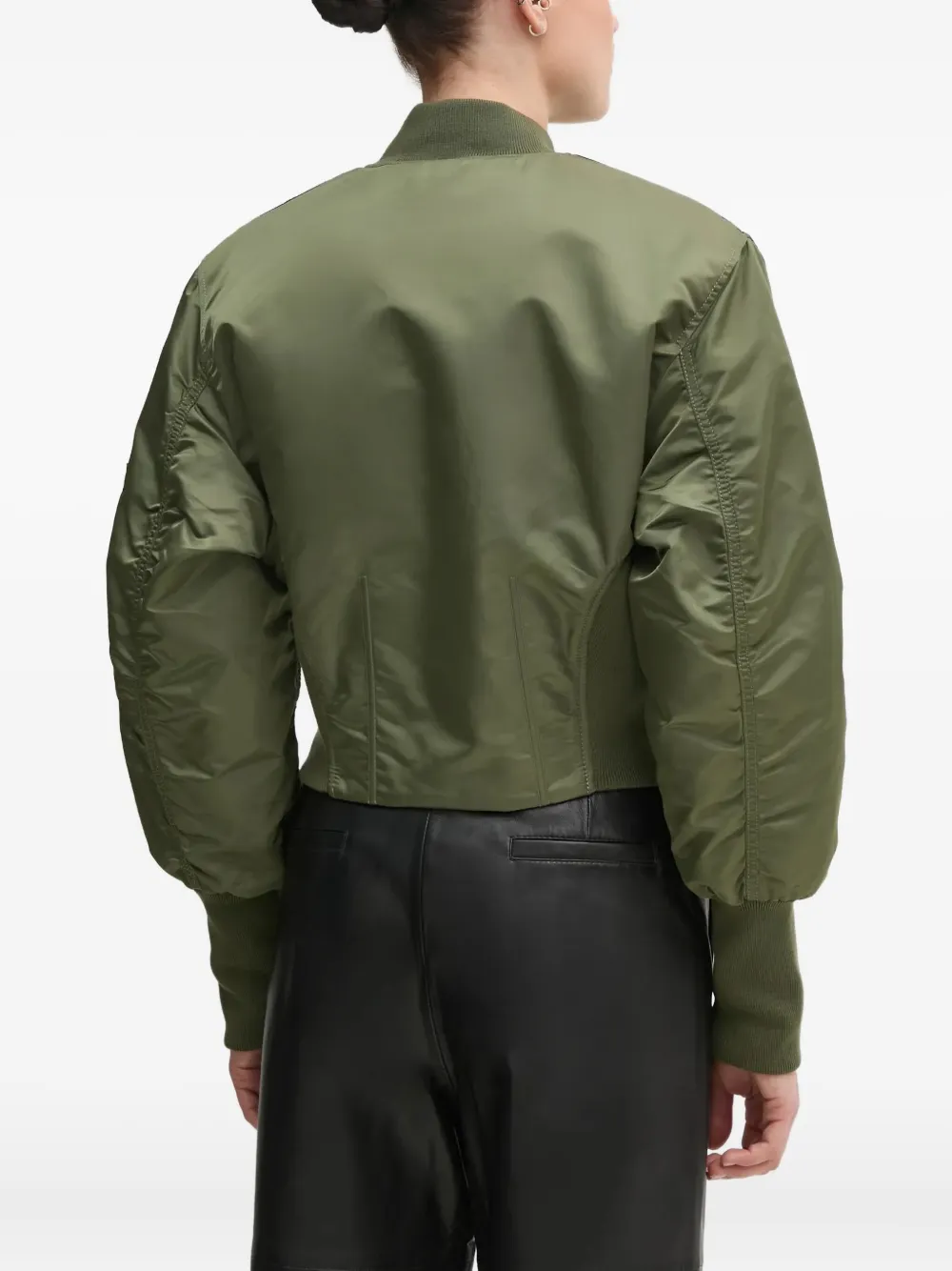Alpha Industries Cropped bomberjack Groen