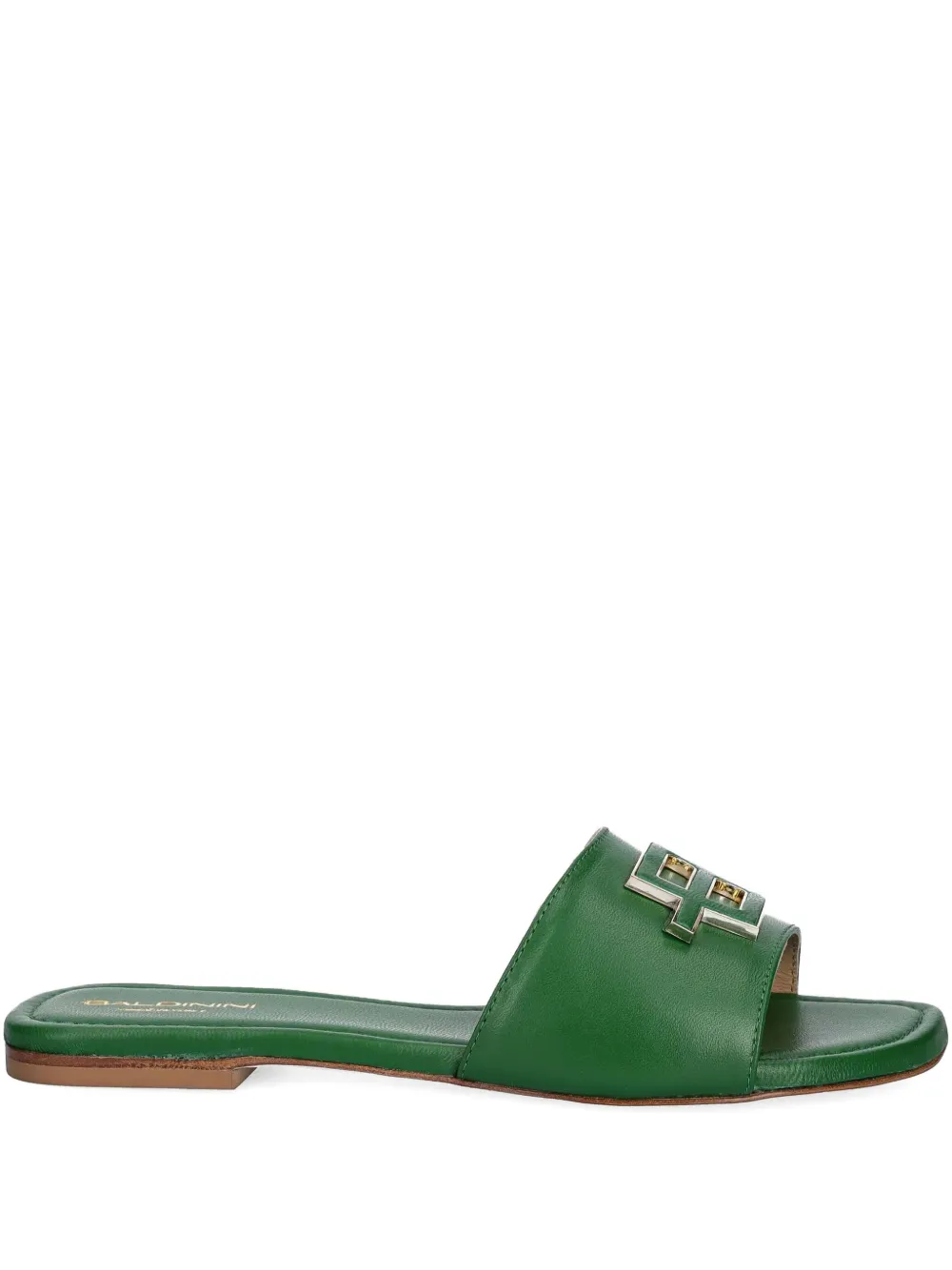Baldinini logo-plaque sandals Green