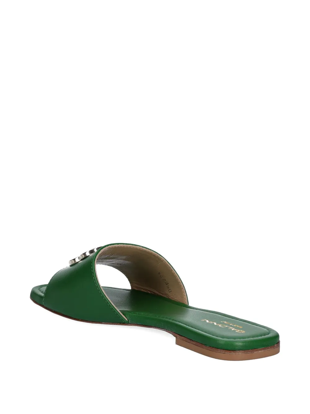 Baldinini logo-plaque sandals Green