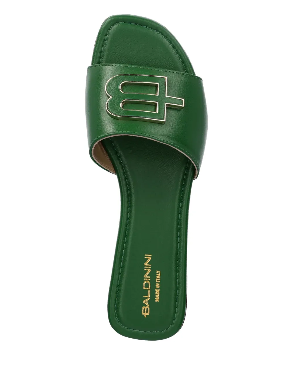 Baldinini logo-plaque sandals Green