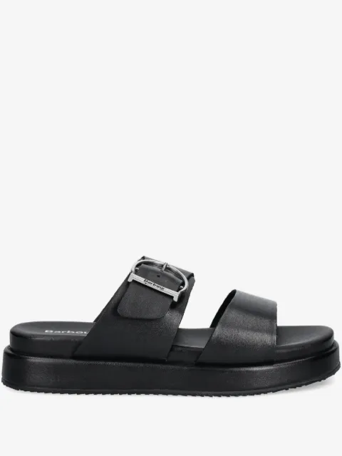 Barbour leather slides